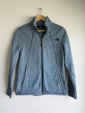 The North Face Blue Gray Sweater Fleece Jacket Medium